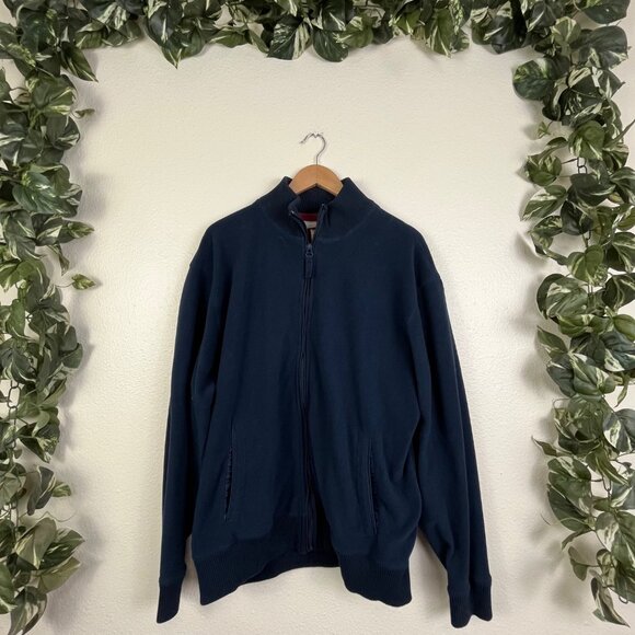 Old Navy Full Zip Collared Soft Fleece Jacket Navy Blue Women’s Size XL - Picture 1 of 8